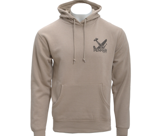 Plane Crash Hoodie Left Chest Full Back.