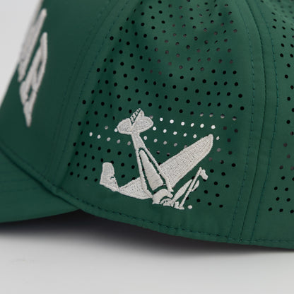 plane crash hat (green)