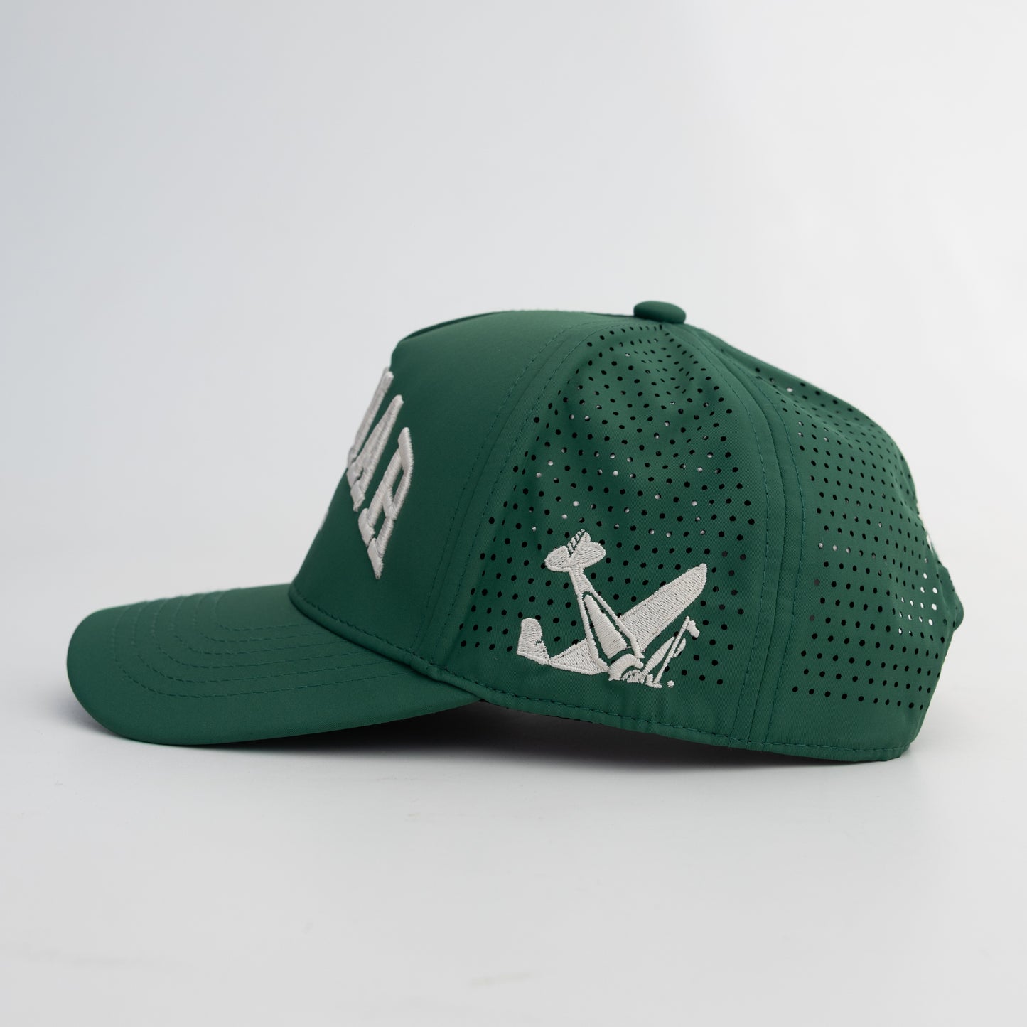 plane crash hat (green)