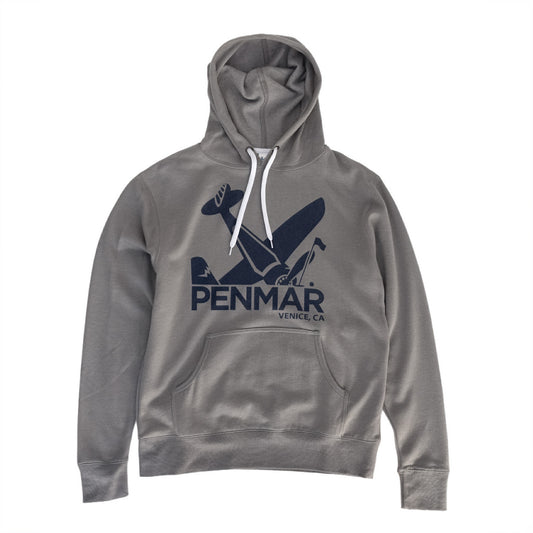 Plane crash hoodie grey