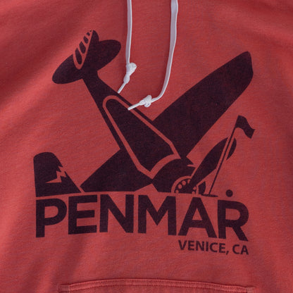 Plane crash hoodie red