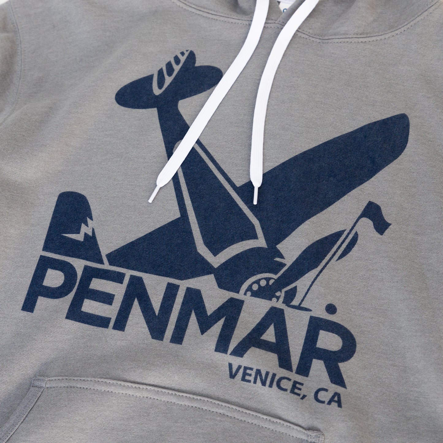 Plane crash hoodie grey