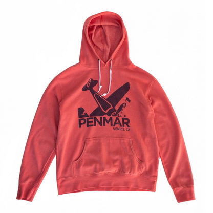 Plane crash hoodie red