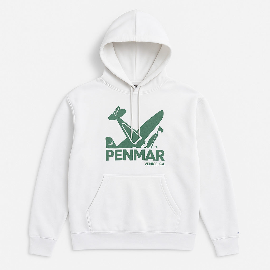 Plane crash hoodie white
