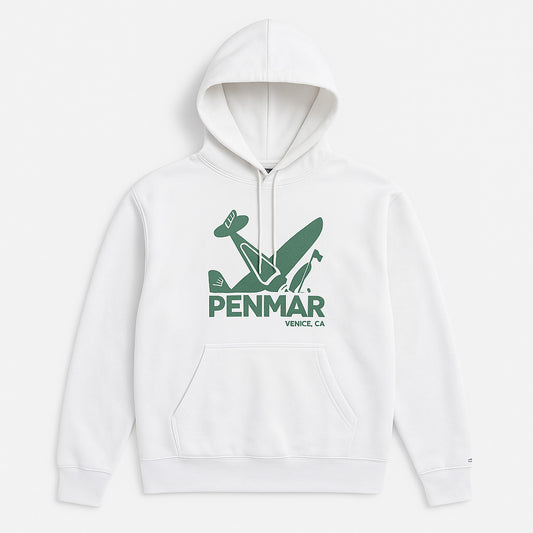 Plane crash hoodie white